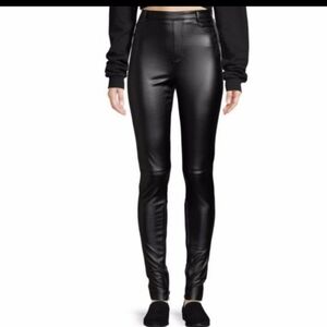 LALA ANTHONY High Rise Stretch Vegan leather Pants Sz-8